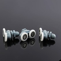 대문바퀴더블 트윈 샤워 도어 롤러 휠 러너 풀리 직경 19mm 23mm 8 개, 04 27mm_01 6mm
