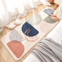 캐시미어 실내담요 침대옆/침실/거실/주방/욕실 미끄럼방지패드, 석림도