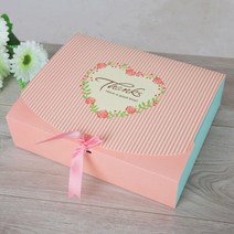 리본매듭 기프트박스 10p(31x25cm) 선물포장상자 종이박스 생일 기념일 답례품 선물상자, 감성《본본품》홈
