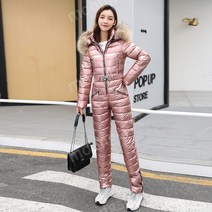 가벼운 경량패딩 원피스 점프슈트 겨울 썰매장 스키장 데일리 트레이닝복