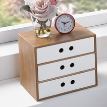 키모 와이드형 3칸 미니서랍함 서랍장, HX-72058