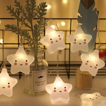 감성 무드등 별 가랜드 조명, 없음