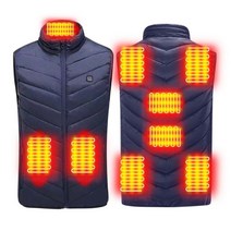 패션 지능형 Usb 전기 발열 겨울 재킷 남성용 보온 의류 블랙, [06] 3XL, [02] Blue