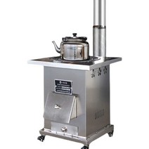 화목난로 가정용 스테인레스 겨울 실내 사무실 곤로, 60cm+부속+7L주전자(3m연통)