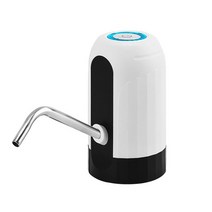 원터치 생수펌프 워터 디스펜서 물펌프 생수통 스마트 펌프 전기 병 Usb 충전 무선 지능형 휴대용 자동, white, white
