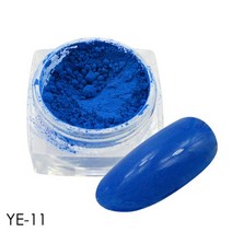 청키네일 글리터 펄 믹스 반짝이 샤인젤네일 네온 형광 안료 네일 파우더 레인보우 그라데이션 매니큐어, 한개옵션1, 11 YE11
