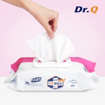 닥터큐 프리미엄 빅엠보싱 물티슈(핑크) 60매 x 16팩