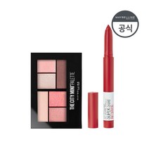 [메이블린] NEW 뉴욕시티팔레트+슈퍼스테이 립 크레용, 시티팔레트:로맨틱 와인 데이트 / 슈퍼크레용:35 트릿유어셀프, 상세 설명 참조
