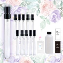 원형 향수글라스 10ml X 10개 세트 향수 KIT 만들기, 샤X 코코마드모아젤