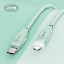 유삼스-Lithe PD 고속충전 데이터 케이블 20W 아이폰 14 미니 프로 맥스 X 8 플러스용 C타입-번개 표시기, 02 20W C To L Green_01 1.2M