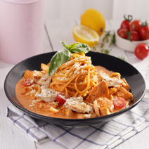 수비드 닭가슴살 치즈 로제 토마토 하바네로 스파게티 파스타 홈파티 자취 간편 요리 2인분, 닭가슴살 로제 파스타 2인분
