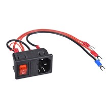 Docooler 퓨즈 적합한 3D 프린터 DIY (랜덤 컬러 케이블)로 220V / 110V 15A 남성 콘센트 모듈 전원 스위치, OS1110