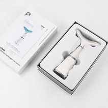 갈바닉 얼굴 목 마사지기 45도 온열 LED EMS미세전류 이온도입 감응식 음파 진동 USB충전식 이중 턱 목 제, 03 금