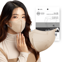 시노텍스 귀편하고 숨쉬기편한 새부리형 신소재 마스크 50매 소형 개별포장, 50개, 베이지소형(S) 50매, 1개