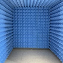 가정용 방음부스 1인 스튜디오 소음차단 독서실 스튜디오 손쉬운 미니 조립식 녹음실 방송 노래방 방음, 5.파랑 + LED