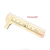 켈리퍼스 DIY 공구 목공 금속 가공 배관 모델 150mm 0.5 Vernier Caliper Clear Black Marking Measure Too, 9.7CM Brass Caliper