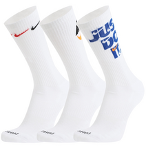 [정품] 나이키 에브리데이 플러스 쿠션 크루 양말 3팩 (DH3822-902), DH3822-902, 22(S)