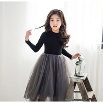 [바로배송]주니유니 주니어 블랙시크샤원피스 국내배송 주니어원피스 초등학생원피스