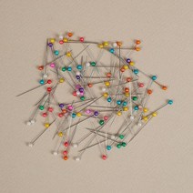 문구 존 칼라 진주핀 70p 시침핀 세트