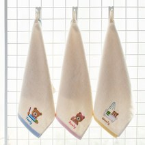 2407 기라로쉬 울리프렌드 선염 자수 주방 핸드 타올 미니 타월 2407타올 고리 수건 어린이집 손타월 부드러운 유아 아기 추천 울리 귀여운 캐릭터 60g 5장 묶음 세트 덕용, 핑크5장, 1개