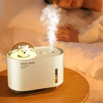 청소필요없는가습기 홈 사무실 집이건조할때 노필터 미니 무지가습기, 야간 조명 핑크