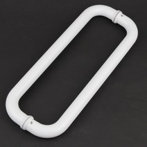 강화도어손잡이 밴딩 화이트 센터340mm 스텐, 밴딩(화이트)