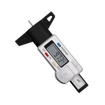 두께측정기 갭게이지 0254 디지털 자동차 타이어 밟아 깊이 게이지 미터 캘리퍼스 두께 자동 마모 감지 측정 도구105494, White