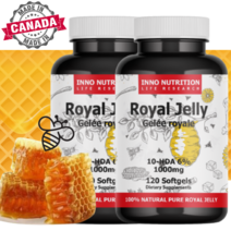 프리미엄 생로얄제리 1000mg 고함량 120캡슐 10HDA 로얄젤리 캐나다 직구, 120정, 2개