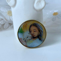 가톨릭성물 차부착 세례선물 천주교성물 성가정 성모상 성당용품 첫영성체선물 마음바람 성화 스마트톡 반복사용, 4.하느님의어린양