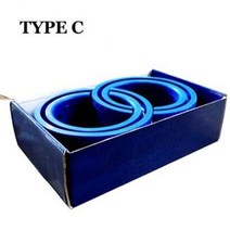 우레탄완충기 C 타입 자동차 고무 완충기 스프링 범퍼 파워 쿠션 충격 흡수 보호 서스펜션, 1.파란, 1.파란