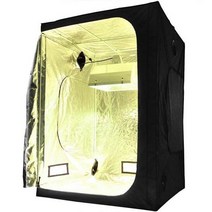 Grow Bastards 600D 옥스포드원단 취미 식물 수경재배 실내 그로우 텐트 비닐하우스 그로우텐트, 60 * 60 * 140CM 개