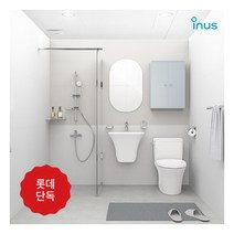 [이누스바스] *[이누스 ] 프리미엄 타일 욕실리모델링 패키지 파스텔블랑 (공용/거실), 선택:샤워파티션