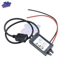 DC-DC 12V 5V 변환기 모듈 3A 15W 더블 USB 스텝 다운 전원 출력 어댑터 자동차 차량용 Potting 방수, 한개옵션0