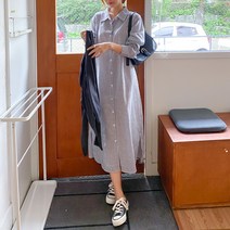 에브리나나 / 폴스트라이프 셔츠원피스
