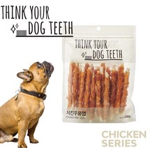THINK TOUR DOG 소고기 연어 오리 치킨 딩고 우유껌, 1개, 치킨 딩고 우유껌 스틱 20p