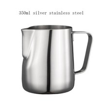 58mm 3 귀 portafilter barsetto 커피 머신 용 하단없는 필터 스테인레스 스틸 홀더 나무 손잡이 액세서리, 350ml 실버