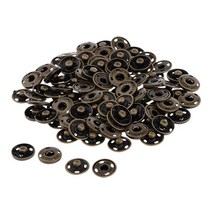 50Pcs Sew on Snaps 스냅 패스너 버튼 프레스 스터드 봉제 의류 15/17mm, 구리, 구리