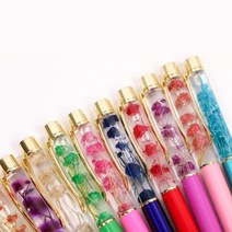 꽃 하바리움 볼펜 8color 판촉 하바플라리움 예쁜 디자인 플라워 답례선물 펜, 하바리움DIY볼펜/스카이