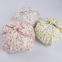 [제로웨이스트] 뻬르끌로 잔꽃 시리즈 피크닉가방 도시락가방, 1장, 핑크