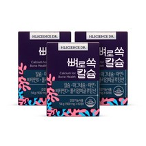 에이치엘사이언스 뼈로 쏙 칼슘 3개월분 (3박스) 마그네슘 아연 폴리감마글루탐산 비타민D 뼈건강 치아건강 영양제