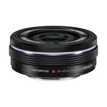 OM 시스템 OLYMPUS M.Zuiko 디지털 14-42mm F3.5-5.6 EZ Black for Micro Four Thirds 카메라 컴팩트 3x 줌 렌즈, 검은색_14-42mm f3.5-5.6 EZ