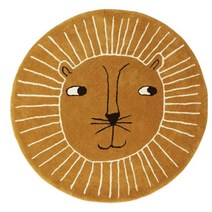 북유럽 디자인 원형 러그 북극곰 캐릭터 카페트 아기방 매트 원룸