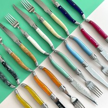 프랑스 장네론 라귀올 커트러리 2종 세트 양식기(디너포크+디너나이프), 올리브우드