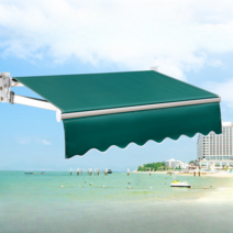 천막 개폐식 손 크랭크 전기 접이식 수축 야외 발코니 텐트 안뜰 정면 캐노피, 매우두꺼운(벽에대해3미터텔레스코픽1.5미터)