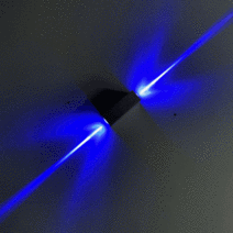 LED 사각 벽등 빔 비트 무드등 복도등 인테리어 포인트 조명, 소형(6W), 옐로우