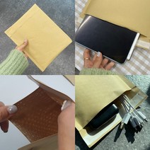 안전봉투 에어캡 비닐 뽁뽁이 접착식 택배 크라프트 서류 포장용 종이 10pcs set, 택배포장 크라프트 뽁뽁이 안전봉투 대 10p