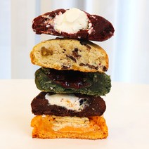 빅사이즈 수제쿠키 파티 답례품 고급 백화점 르뱅 쿠키, 르뱅+황치즈+레드벨벳