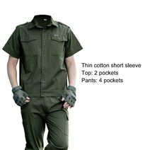 작업복 청소복 방진복 근무복 스즈끼 작업복 정장 남성용 여름 얇은 노동 보호 의류 면화 내마모성 화상, 09 9_03 L