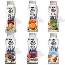 백종원 퀘이커 마시는 오트밀 오트&그레인 그린티 서리태 단팥 우리쌀 50g x 6개, 그레인50g