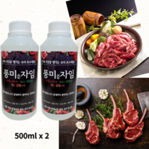 풍미자임 업소용 연육제 500ml x 2병 사은품증정
